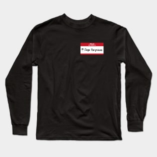 Hello my name is... Diego Hargrevees Long Sleeve T-Shirt